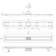 Душевой лоток BelBagno Luce BB-LD-LUCE-90-NERO с Черной матовой решеткой / под плитку-3