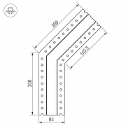 Соединитель профиля Arlight S-LUX 030093 цвет серый-1