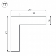 Соединитель профиля Arlight S-LUX 030116 цвет серый-3