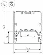 Соединитель профиля Arlight S-LUX 030141 цвет серый-2