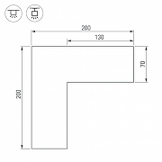 Соединитель профиля Arlight S-LUX 030139 цвет серый-3