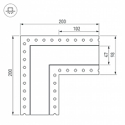 Соединитель профиля Arlight S-LUX 030106 цвет серый-1