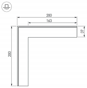 Соединитель профиля Arlight S-LUX 030105 цвет серый-2
