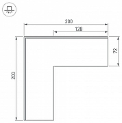 Соединитель профиля Arlight S-LUX 030131 цвет серый-2