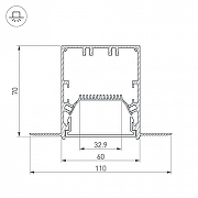 Соединитель профиля Arlight S-LUX 030130 цвет серый-1