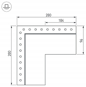 Соединитель профиля Arlight S-LUX 030137 цвет серый-2