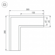 Соединитель профиля Arlight S-LUX 030126 цвет серый-1