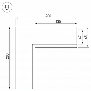 Соединитель профиля Arlight S-LUX 030126 цвет серый-2