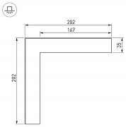 Соединитель профиля Arlight S-LUX 030125 цвет серый-2