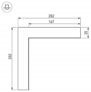 Соединитель профиля Arlight S-LUX 030124 цвет серый-2