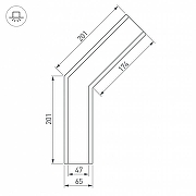 Соединитель профиля Arlight S-LUX 030123 цвет серый-3