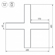 Соединитель профиля Arlight S-LUX 030143 цвет серый-3