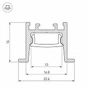 Профиль алюминиевый Arlight SL-COMFORT 031768 цвет серебро-2