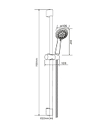 Душевой гарнитур Orange O-Shower OS801cr Хром-5