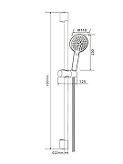 Душевой гарнитур Orange O-Shower OS802b Черный матовый-3