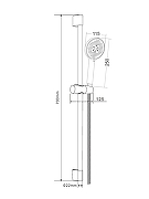 Душевой гарнитур Orange O-Shower OS813b Черный матовый-5