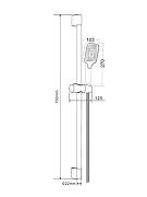 Душевой гарнитур Orange O-Shower OS814b Черный матовый-3