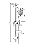 Душевой гарнитур Orange O-Shower OS702b Черный матовый-3