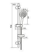 Душевой гарнитур Orange O-Shower OS702b Черный матовый-4