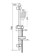 Душевой гарнитур Orange O-Shower OS714b Черный матовый-3