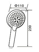 Ручной душ Orange O-Shower S02HSW Белый матовый-4