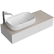 Тумба под раковину Kerama Marazzi Magica 120 MA.120.2\MGR.M подвесная Утренний серый матовый-1