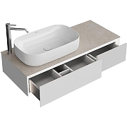 Тумба под раковину Kerama Marazzi Magica 120 MA.120.2\MGR.M подвесная Утренний серый матовый-2