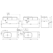 Тумба под раковину Kerama Marazzi Magica 120 MA.120.2\MGR.M подвесная Утренний серый матовый-6