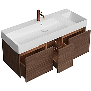 Тумба под раковину Kerama Marazzi Grande 120 GR.120.3\SNUT подвесная Структурированный орех-2