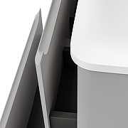 Тумба под раковину Raval Welto 60 Wel.01.60.2/P/GRS/RL подвесная Светло-серый-6