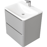 Тумба под раковину Raval Welto 60 Wel.01.60.2/P/GRS/RL подвесная Светло-серый-8