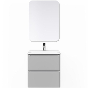 Тумба под раковину Raval Welto 60 Wel.01.60.2/P/GRS/RL подвесная Светло-серый-11