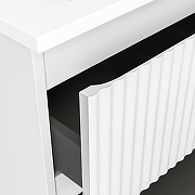 Тумба под раковину Raval Coste 60 Cst.01.60/P/W/RL подвесная Белая-8