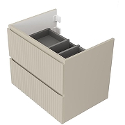 Тумба под раковину Raval Coste 60 Cst.01.60/P/BRS/RL подвесная Светло-коричневая-1