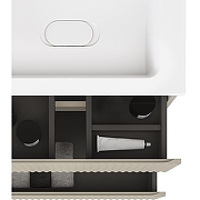 Тумба под раковину Raval Coste 60 Cst.01.60/P/BRS/RL подвесная Светло-коричневая-10