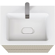 Тумба под раковину Raval Coste 60 Cst.01.60/P/BRS/RL подвесная Светло-коричневая-11