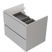 Тумба под раковину Raval Coste 60 Cst.01.60/P/GRS/RL подвесная Светло-серая-1