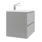 Тумба под раковину Raval Coste 60 Cst.01.60/P/GRS/RL подвесная Светло-серая-3