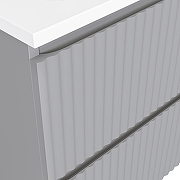 Тумба под раковину Raval Coste 60 Cst.01.60/P/GRS/RL подвесная Светло-серая-4