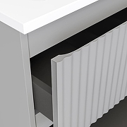 Тумба под раковину Raval Coste 60 Cst.01.60/P/GRS/RL подвесная Светло-серая-7