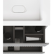 Тумба под раковину Raval Coste 60 Cst.01.60/P/GRS/RL подвесная Светло-серая-10