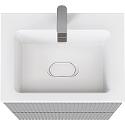 Тумба под раковину Raval Coste 60 Cst.01.60/P/GRS/RL подвесная Светло-серая-12