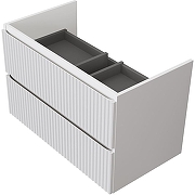 Тумба под раковину Raval Coste 80 Cst.01.80/P/W/RL подвесная Белая-1