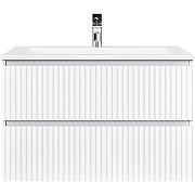 Тумба под раковину Raval Coste 80 Cst.01.80/P/W/RL подвесная Белая-2