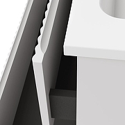 Тумба под раковину Raval Coste 80 Cst.01.80/P/W/RL подвесная Белая-6