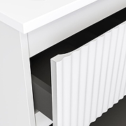 Тумба под раковину Raval Coste 80 Cst.01.80/P/W/RL подвесная Белая-8