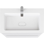 Тумба под раковину Raval Coste 80 Cst.01.80/P/W/RL подвесная Белая-12