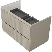 Тумба под раковину Raval Coste 80 Cst.01.80/P/BRS/RL подвесная Светло-коричневая-1