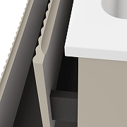 Тумба под раковину Raval Coste 80 Cst.01.80/P/BRS/RL подвесная Светло-коричневая-6