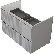 Тумба под раковину Raval Coste 80 Cst.01.80/P/GRS/RL подвесная Светло-серая-1